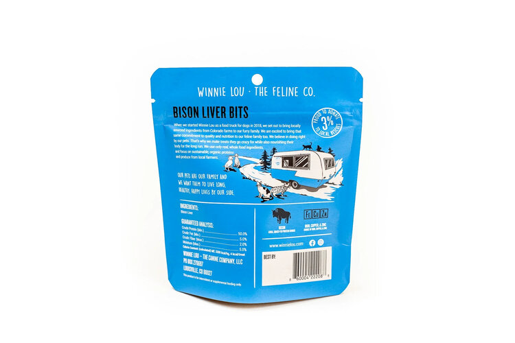 Winnie Lou - The Canine Company Winnie Lou Bison Liver Bits Cat Treats