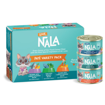 Love, Nala Love, Nala Paté Variety Pack Adult Cat Food Case of 12