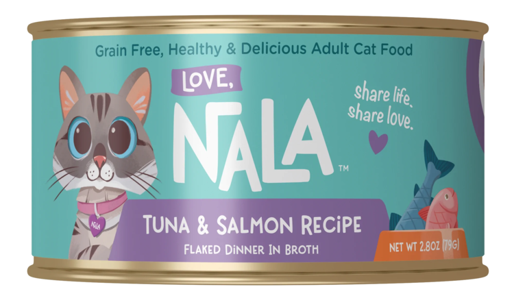 Love, Nala Love, Nala Tuna & Salmon Recipe Flaked Dinner in Broth Adult Cat Food