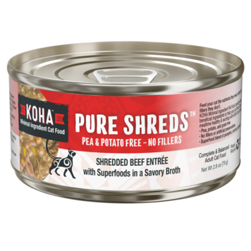 Koha Pet Food Koha Pet Food Pure Shreds - Shredded Beef Entrée for Cats