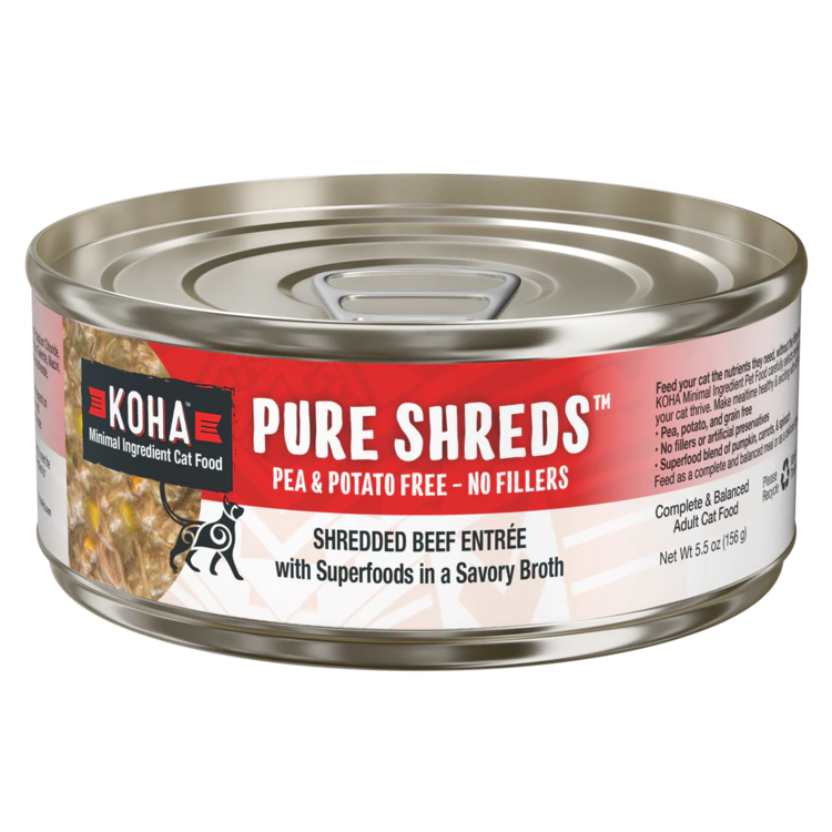 Koha Pet Food Koha Pet Food Pure Shreds - Shredded Beef Entrée for Cats