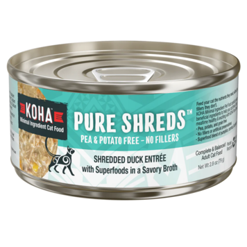 Koha Pet Food Koha Pet Food Pure Shreds - Shredded Duck Entrée for Cats