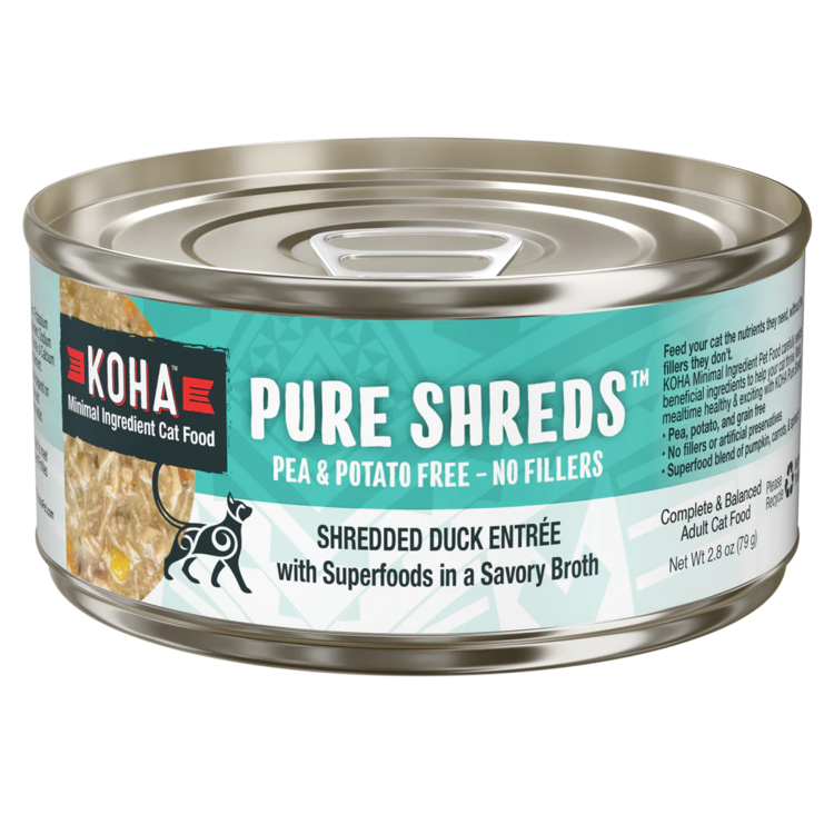 Koha Pet Food Koha Pet Food Pure Shreds - Shredded Duck Entrée for Cats