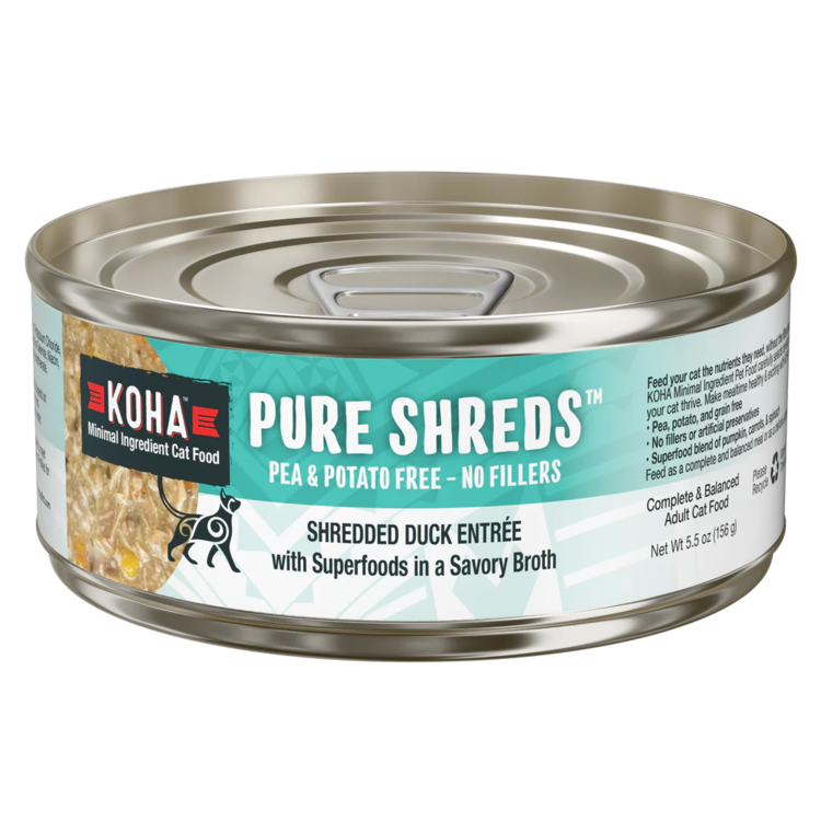 Koha Pet Food Koha Pet Food Pure Shreds - Shredded Duck Entrée for Cats