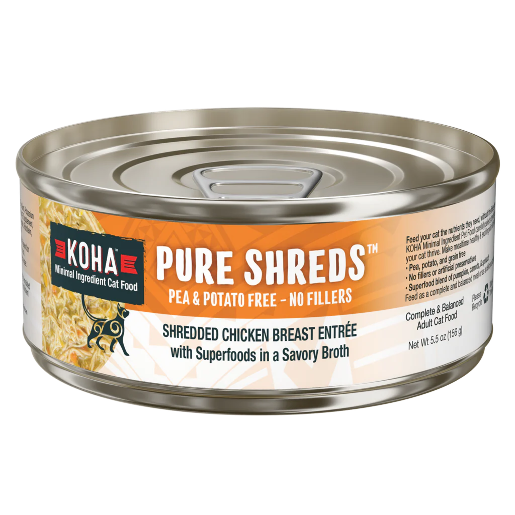 Koha Pet Food Koha Pet Food Pure Shreds - Shredded Chicken Breast Entrée for Cats