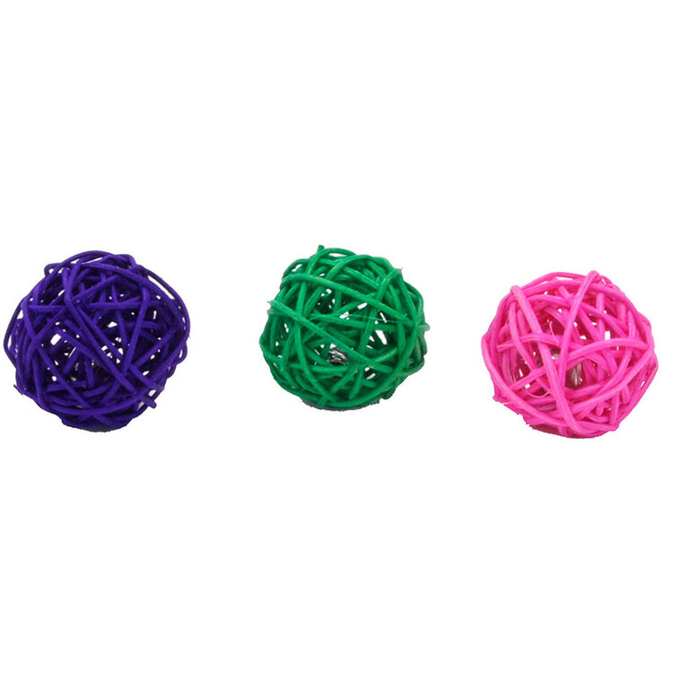 Coastal Pet Products Turbo Wicker Ball Bulk Cat Toy