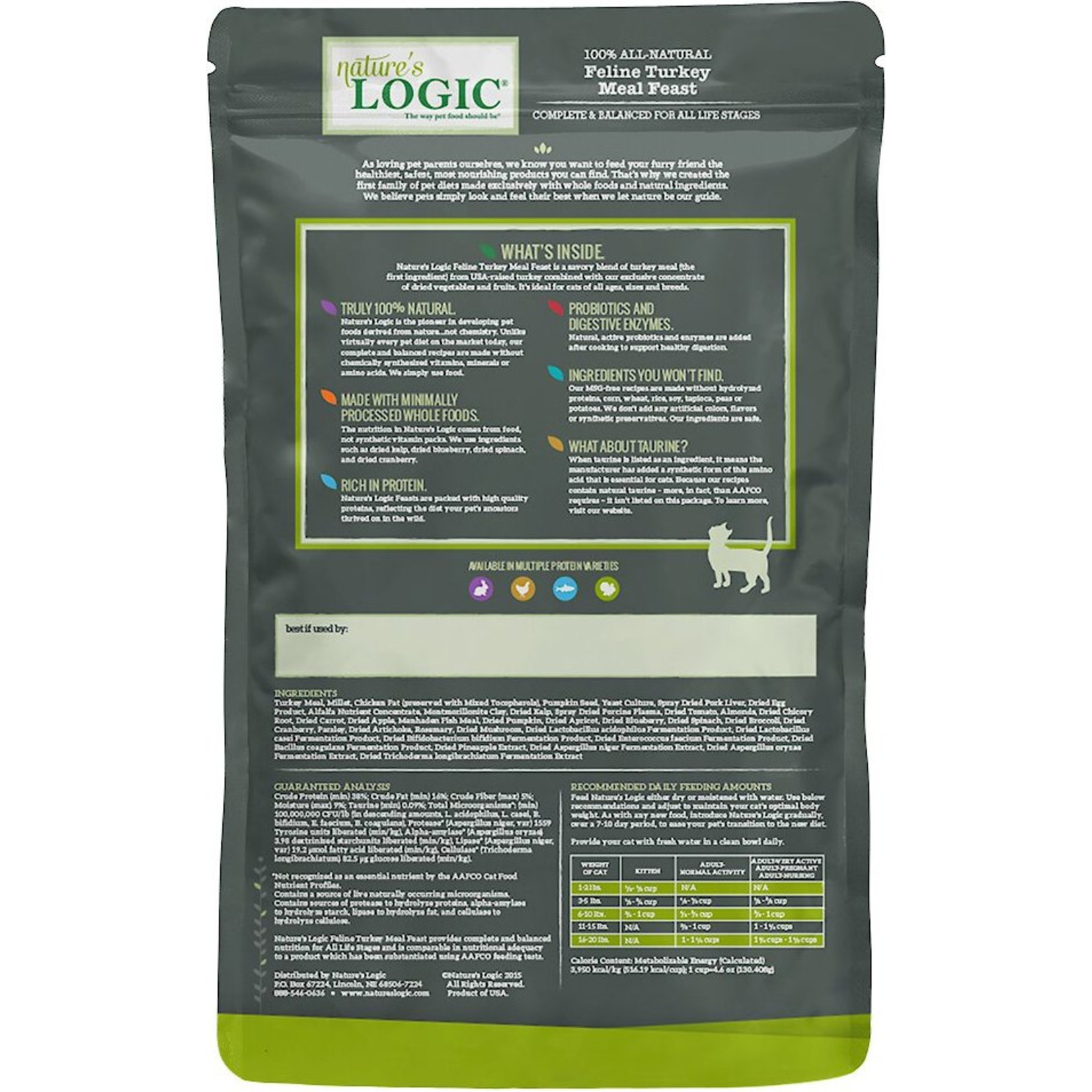 Nature's Logic Nature's Logic Original - Feline Turkey Meal Feast