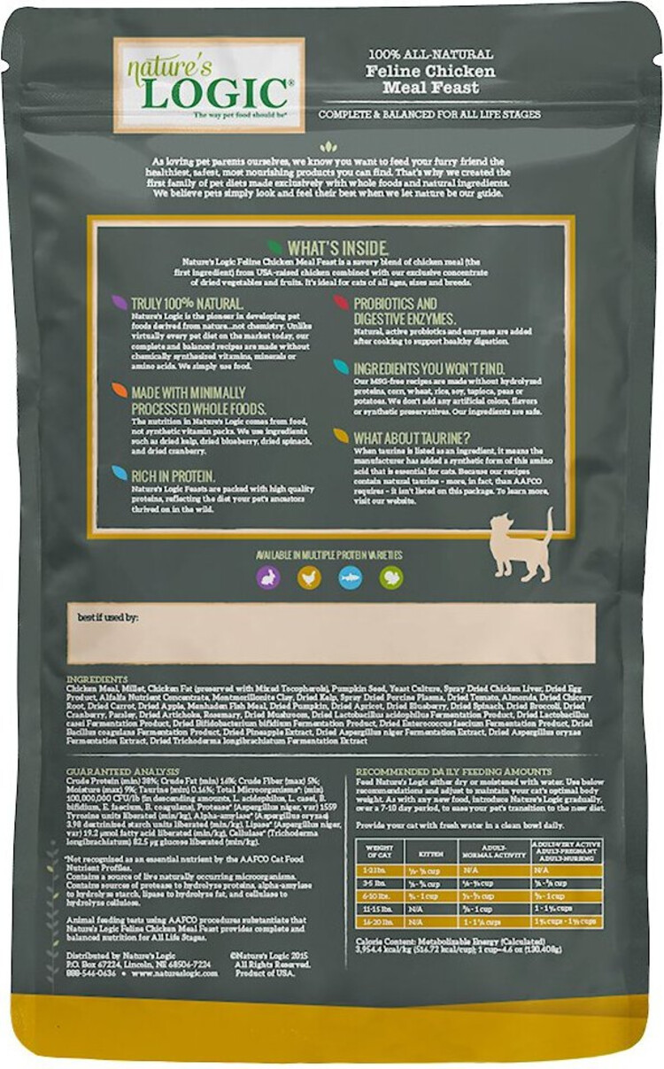 Nature's Logic Nature's Logic Original - Feline Chicken Meal Feast