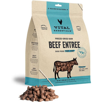 Vital Essentials Vital Essentials Freeze-Dried Raw Crunchy Mini Nibs - Beef Entree for Dogs