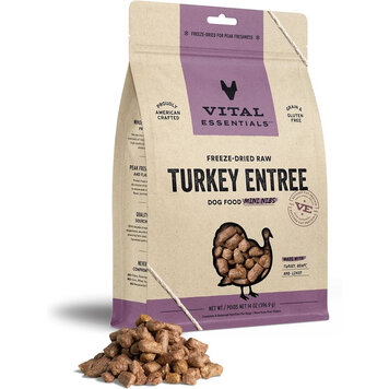 Vital Essentials Vital Essentials Freeze-Dried Raw Crunchy Mini Nibs - Turkey Entree for Dogs