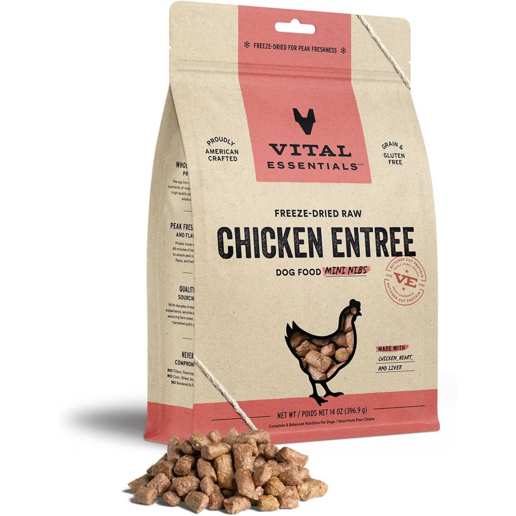 Vital Essentials Vital Essentials Freeze-Dried Raw Mini Nibs - Chicken Entree for Dogs