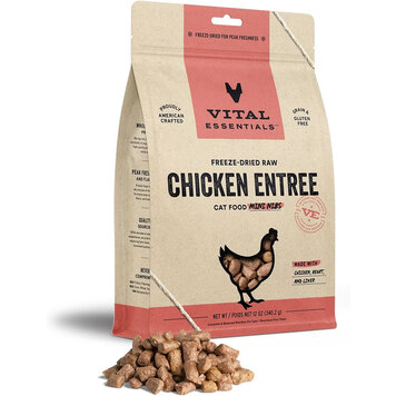 Vital Essentials Vital Essentials Freeze-Dried Raw Crunchy Mini Nibs - Chicken Entree for Cats