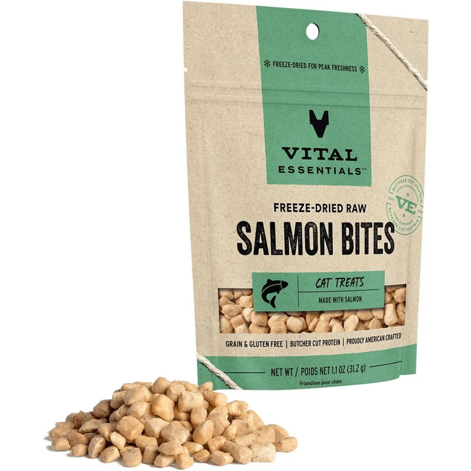 Vital Essentials Vital Essentials Freeze-Dried Raw Salmon Bites Cat Treats