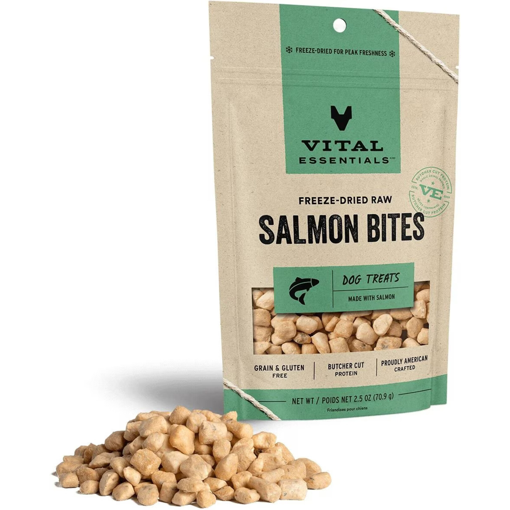 Vital Essentials Vital Essentials Freeze-Dried Raw Salmon Bites Dog Treats