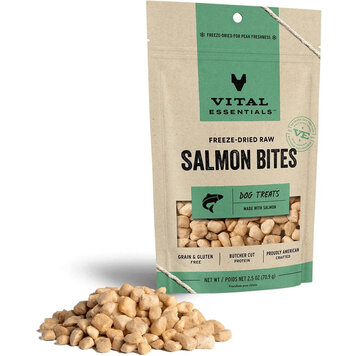 Vital Essentials Vital Essentials Freeze-Dried Raw Salmon Bites Dog Treats