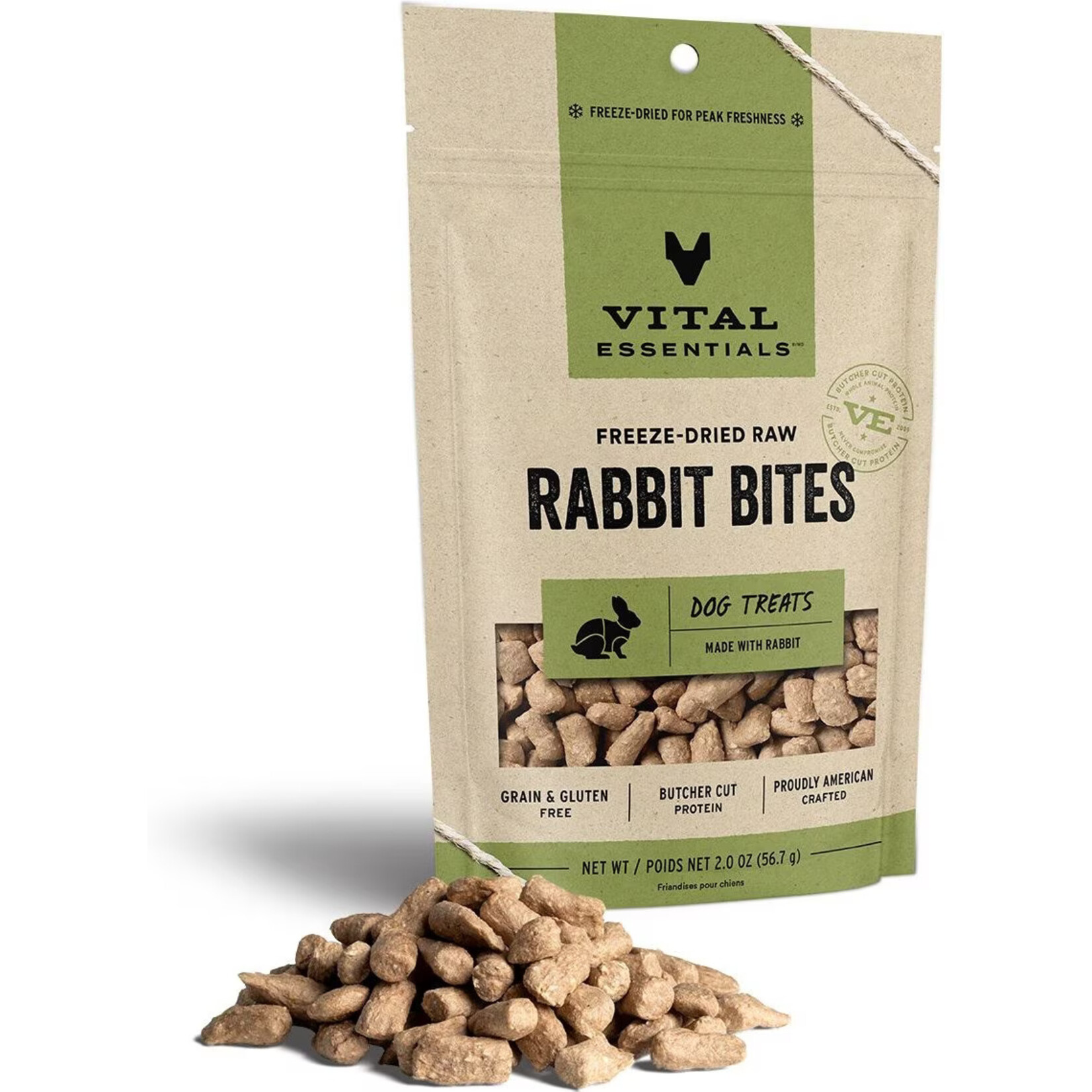 Vital Essentials Vital Essentials Freeze-Dried Raw Rabbit Bites Dog Treats
