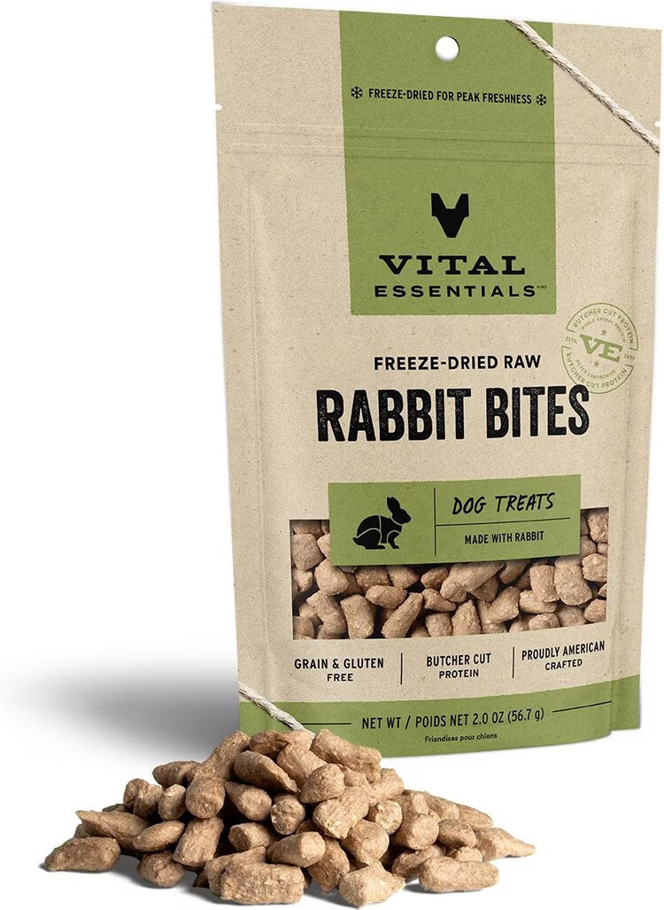Vital Essentials Vital Essentials Freeze-Dried Raw Rabbit Bites Dog Treats