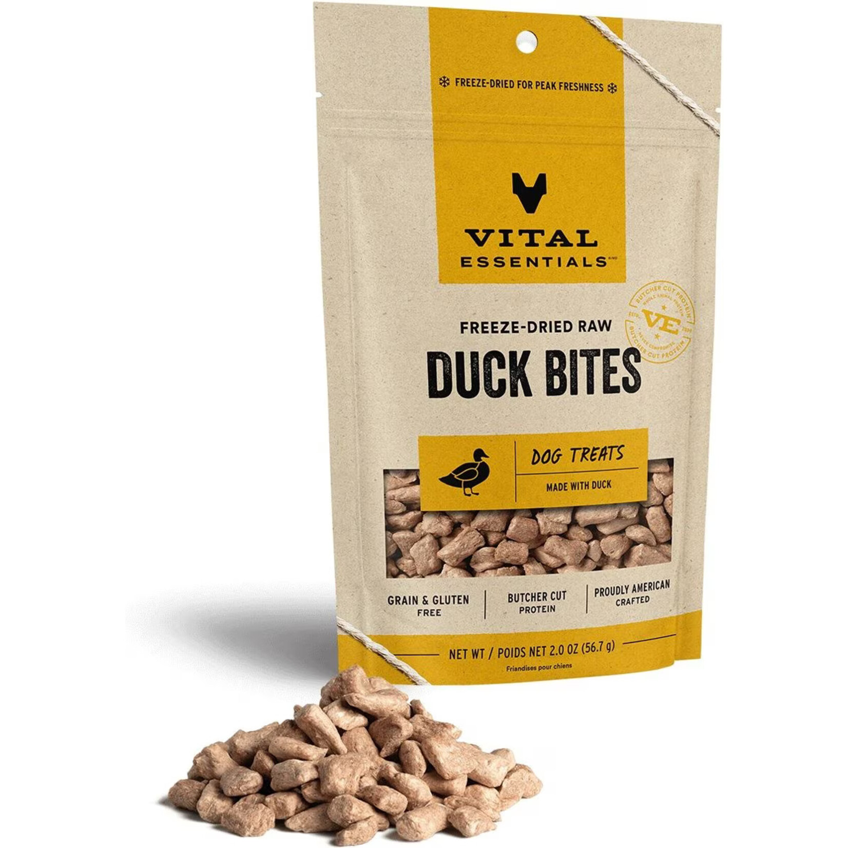 Vital Essentials Vital Essentials Freeze-Dried Raw Duck Bites Dog Treats