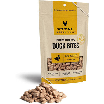 Vital Essentials Vital Essentials Freeze-Dried Raw Duck Bites Dog Treats