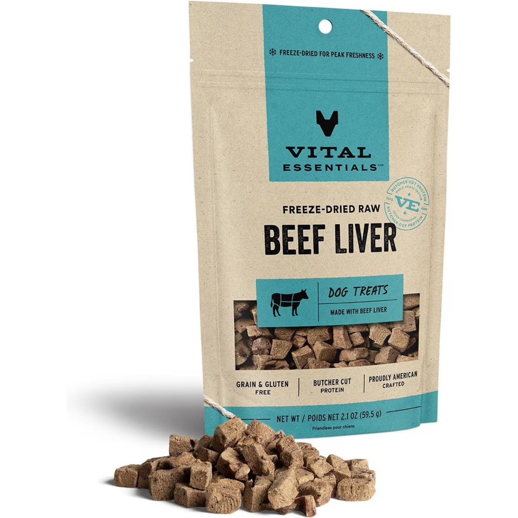 Vital Essentials Vital Essentials Freeze-Dried Raw Beef Liver Dog Treats