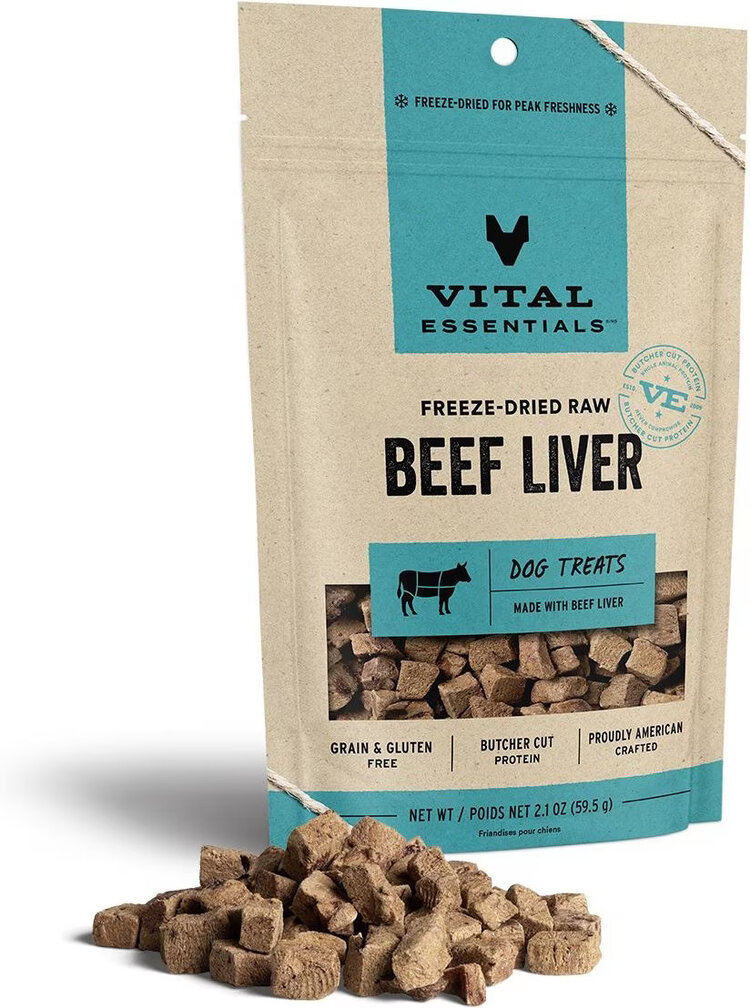 Vital Essentials Vital Essentials Freeze-Dried Raw Beef Liver Dog Treats