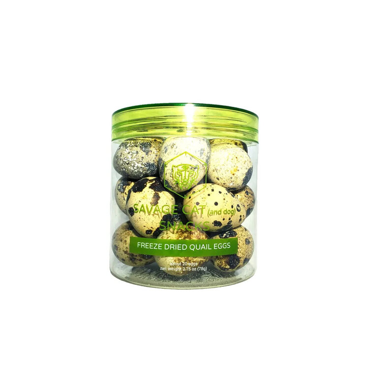 Savage Cat Food Savage Cat (and Dog) Snacks - Freeze-Dried Quail Egg Topper