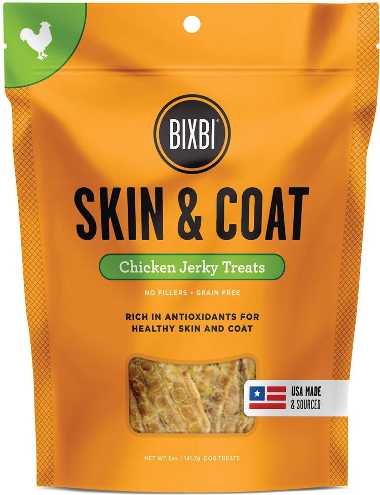 Bixbi Bixbi Skin & Coat - Chicken Jerky Treats