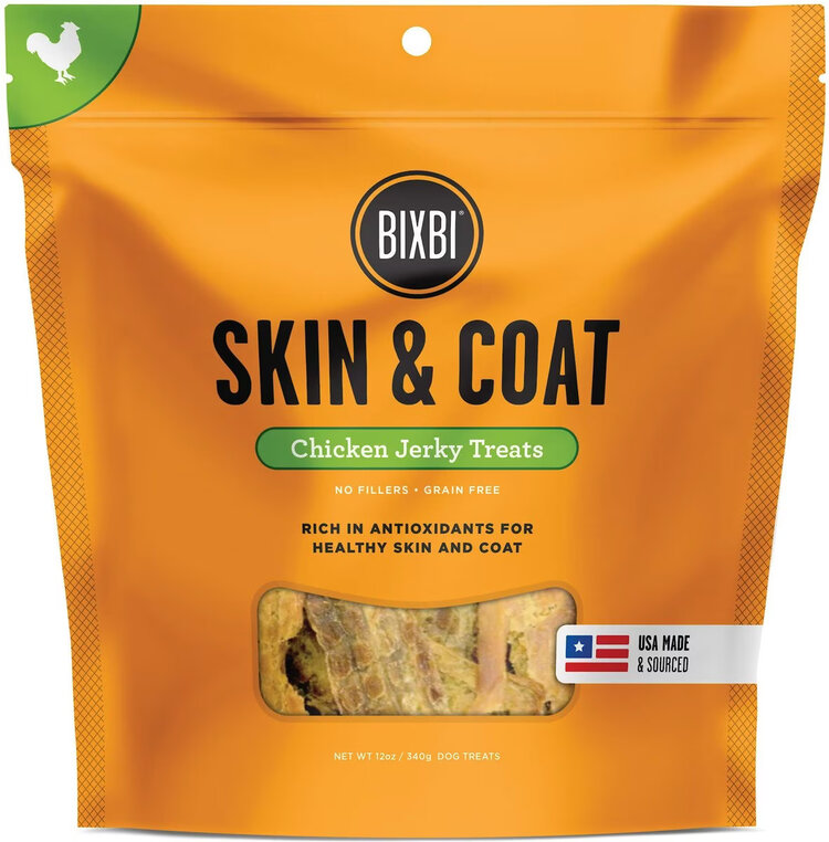 Bixbi Bixbi Skin & Coat - Chicken Jerky Treats