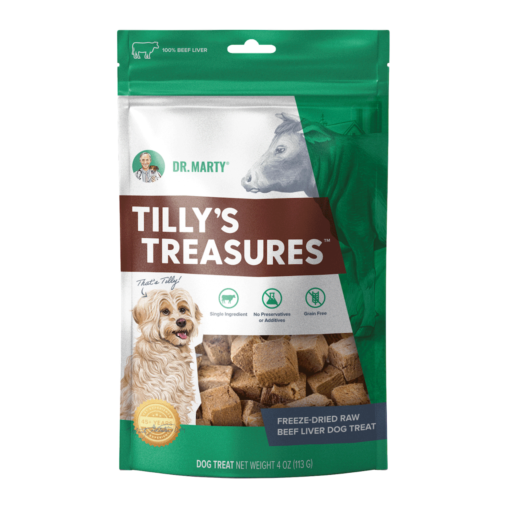 Dr. Marty Dr. Marty Tilly's Treasures Freeze-Dried Raw Beef Liver Dog Treat