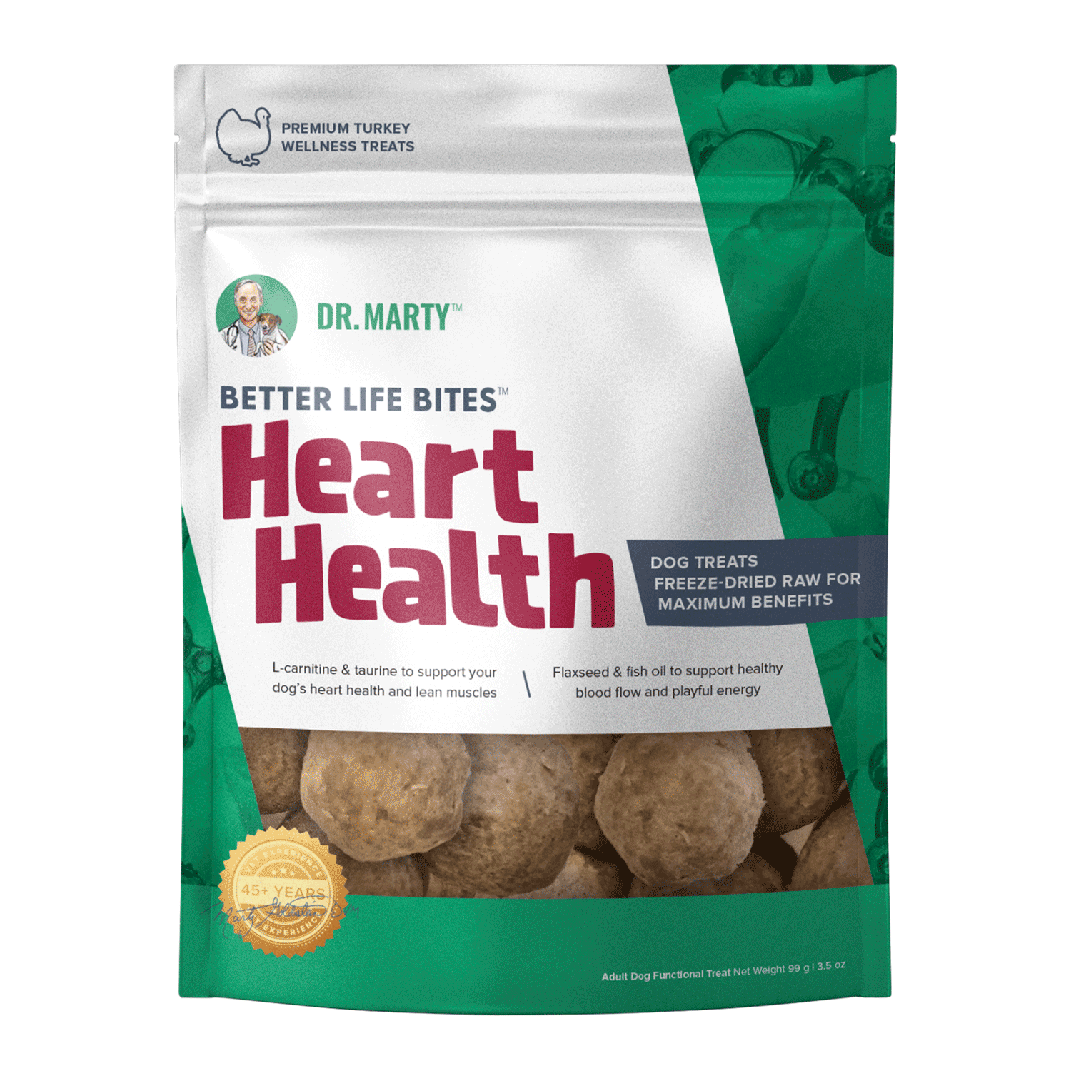 Dr. Marty Freeze Dried Raw Dog Treats Better Life Bites Heart Health Dr. Marty Freeze Dried Raw Dog Treats Better Life Bites Heart Health