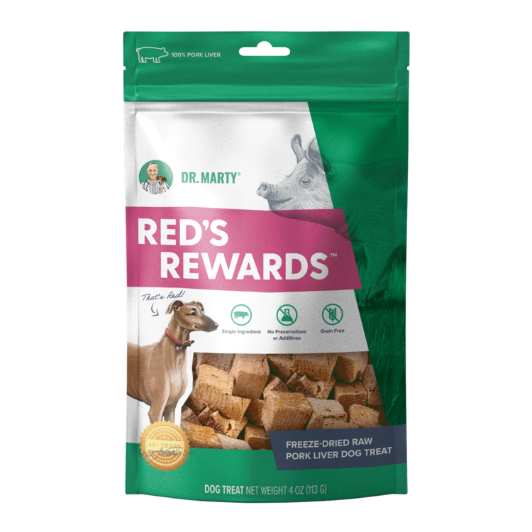 Dr. Marty Dr. Marty Red's Rewards Freeze-Dried Raw Pork Liver Dog Treat