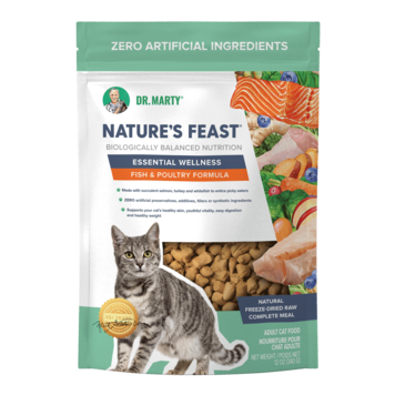 Dr. Marty Dr. Marty Nature's Feast - Freeze-Dried Raw Essential Wellness Fish & Poultry Cat Food