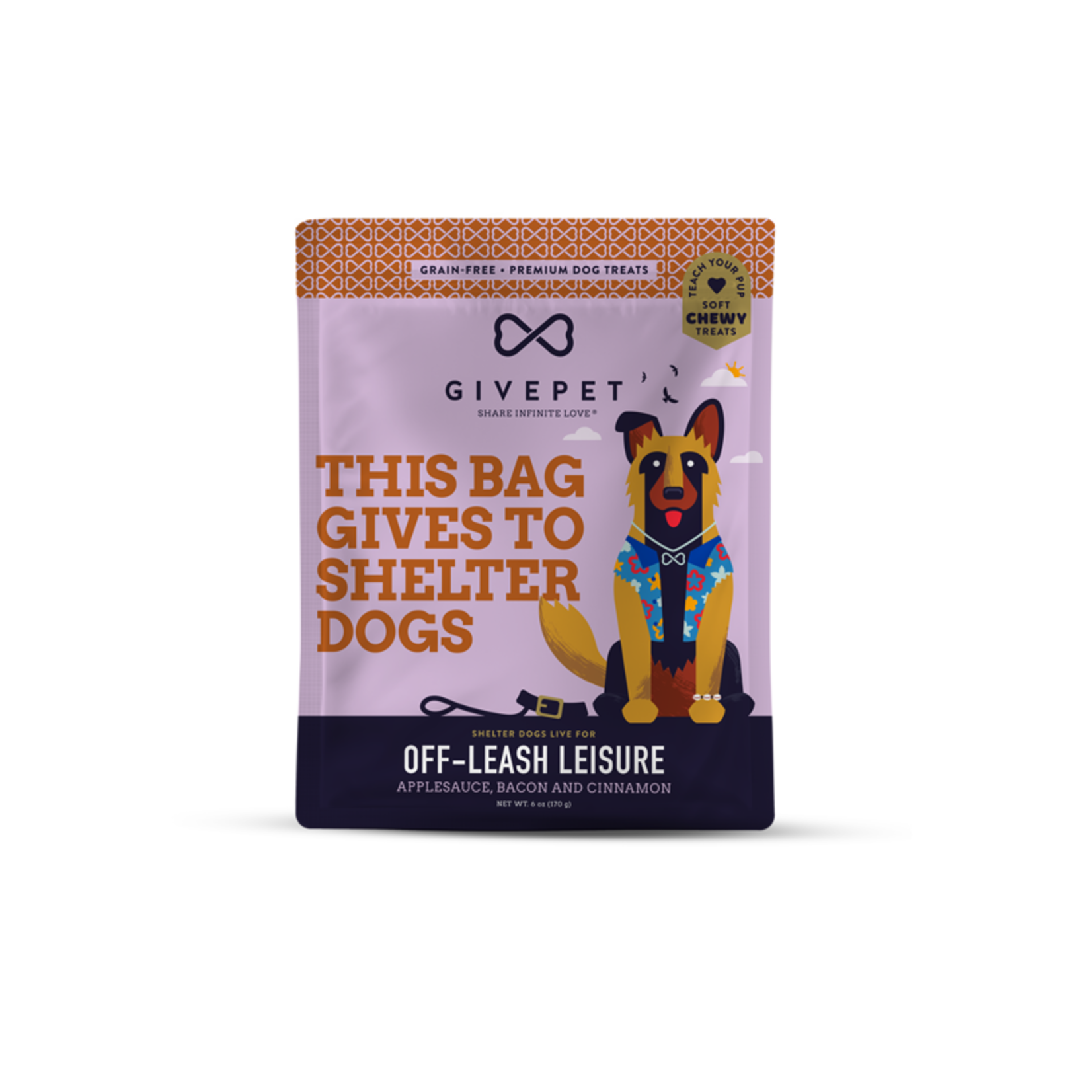 GivePet GivePet Off-Leash Leisure Applesauce, Bacon & Cinnamon Soft Trainers