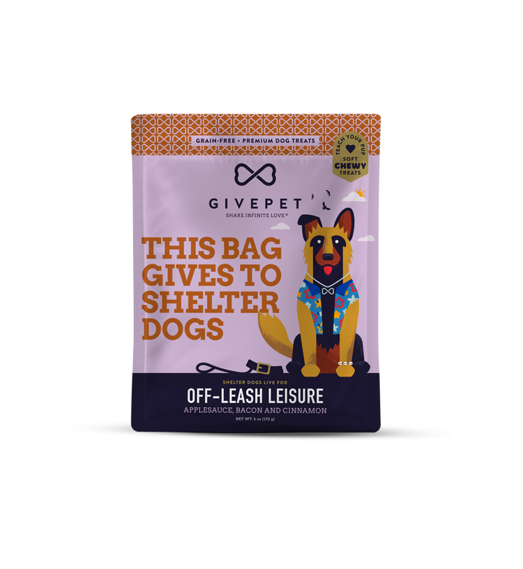 GivePet GivePet Off-Leash Leisure Applesauce, Bacon & Cinnamon Soft Trainers