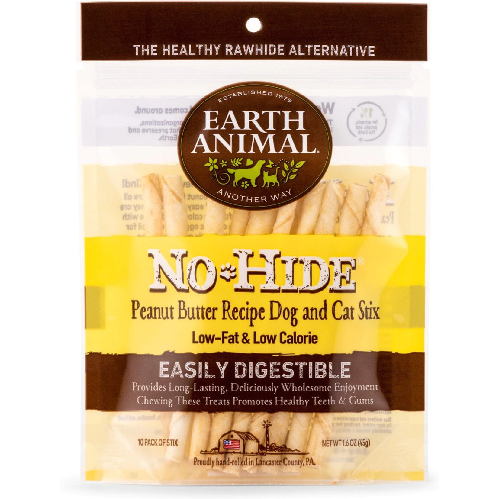 Earth Animal Earth Animal No-Hide Stix - Peanut Butter Recipe for Dogs