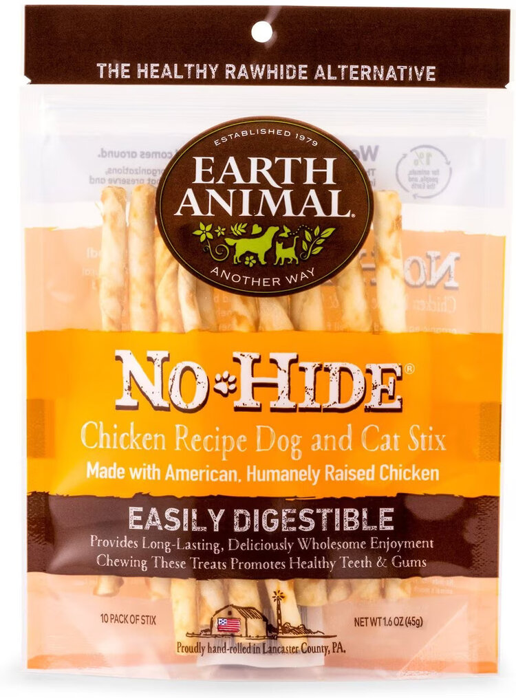 Earth Animal Earth Animal No-Hide Stix - Chicken Recipe for Dogs and Cats