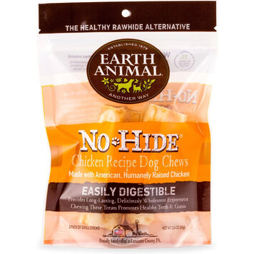 Earth Animal Earth Animal No-Hide Chews - 4" Chicken Recipe for Dogs