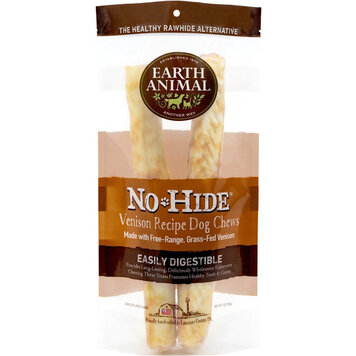 Earth Animal Earth Animal No-Hide Chews - 11" Venison Recipe for Dogs
