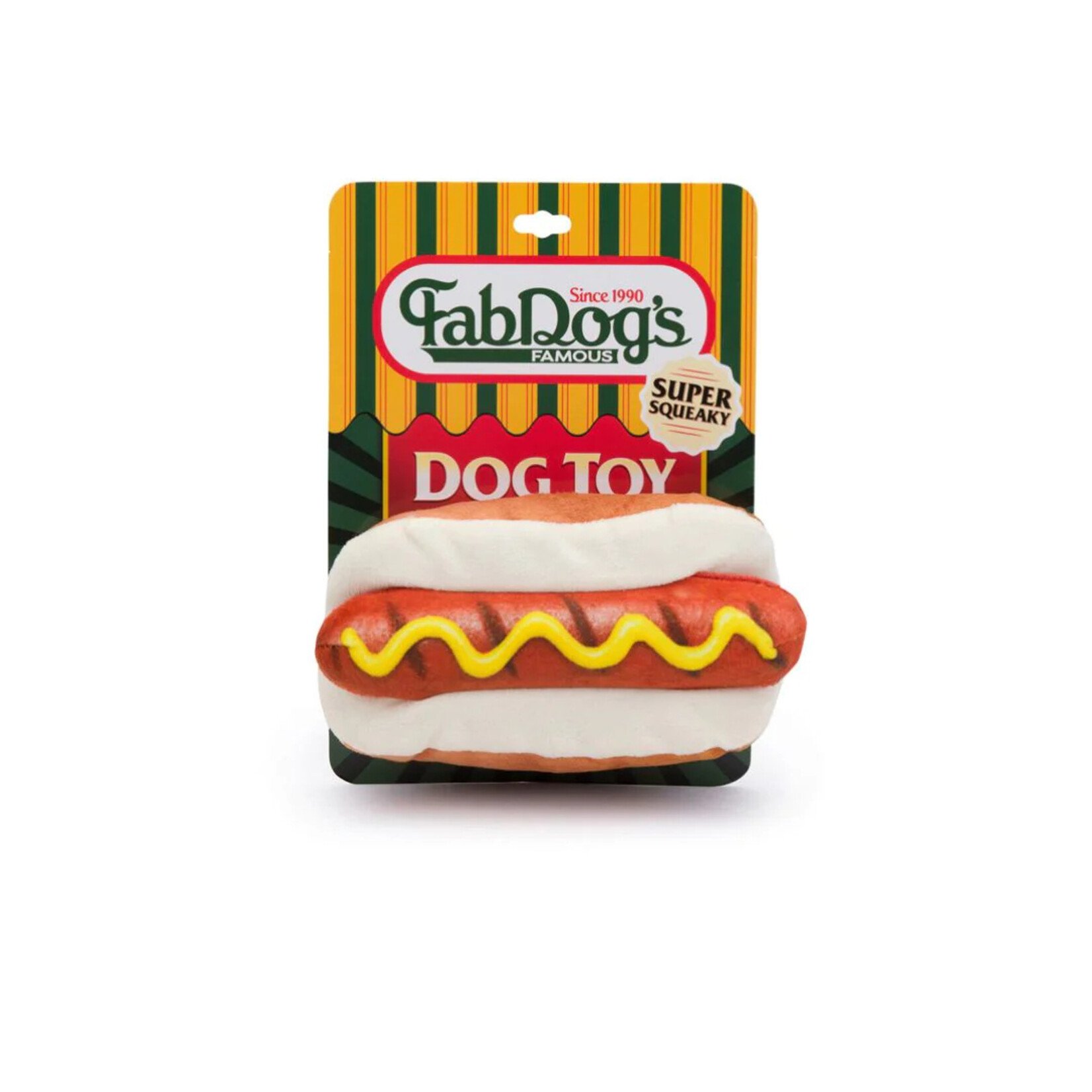 fabdog fabdog FabDog's Famous Hot Dog Dog Toy