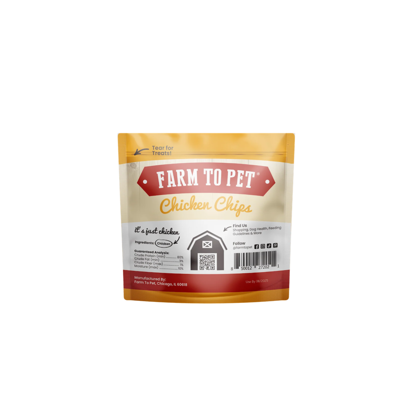 Farm to Pet Farm to Pet Chicken Chips Dog Treats Snack Pack