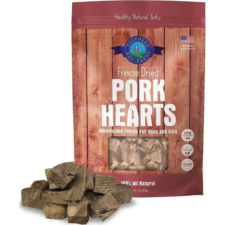 Shepherd Boy Farms Shepherd Boy Farms Freeze Dried Pork Heart Treats