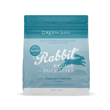 Green Juju Green Juju Freeze Dried Raw Diet - Rabbit Recipe with Duck Liver
