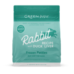Green Juju Green Juju Frozen Patties - Rabbit with Duck Liver Recipe Raw Diet