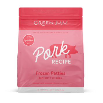 Green Juju Green Juju Frozen Patties - Pork Recipe Raw Diet
