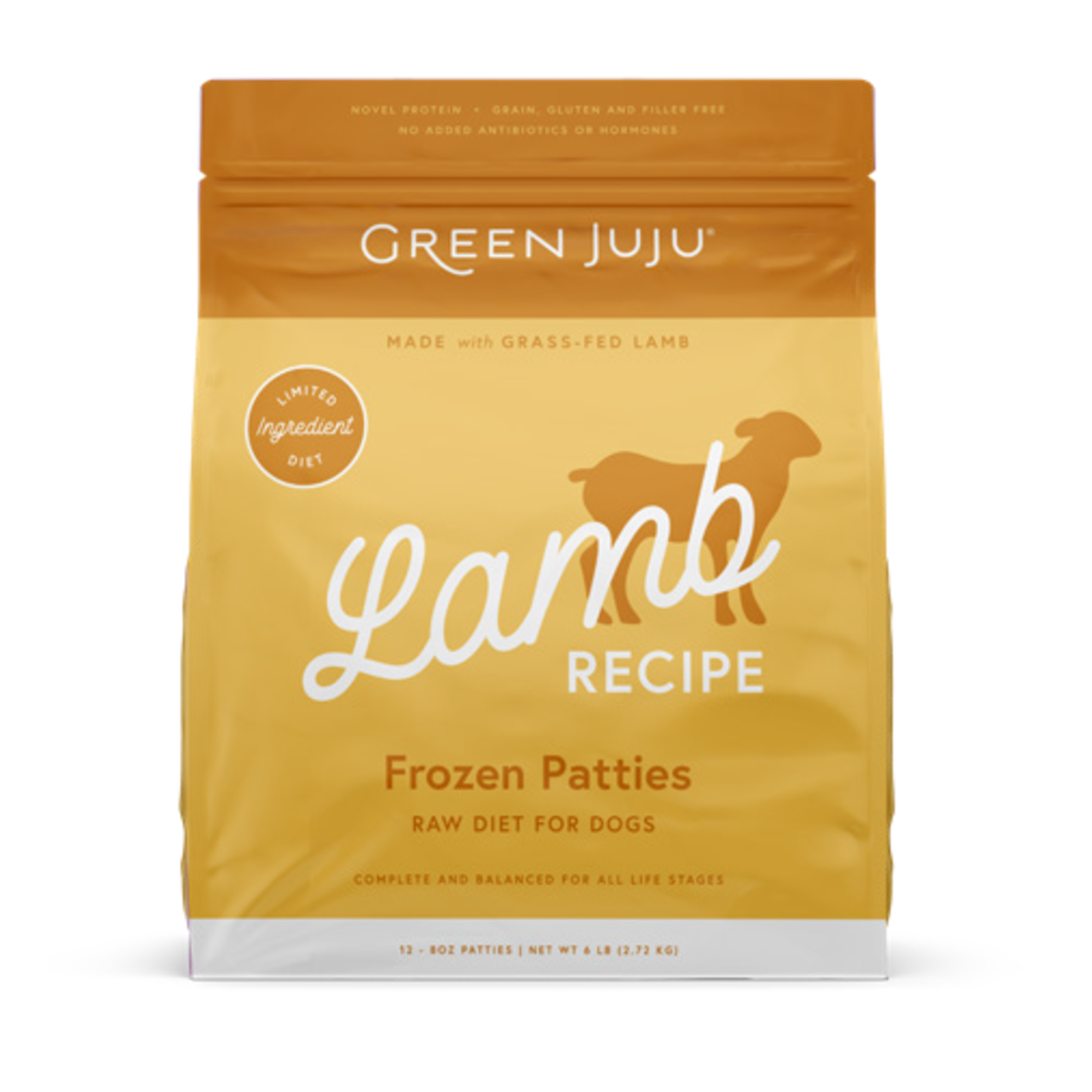 Green Juju Green Juju Frozen Patties - Lamb Recipe Raw Diet