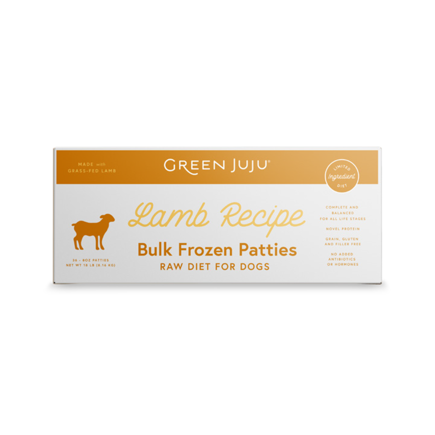 Green Juju Green Juju Frozen Patties - Lamb Recipe Raw Diet