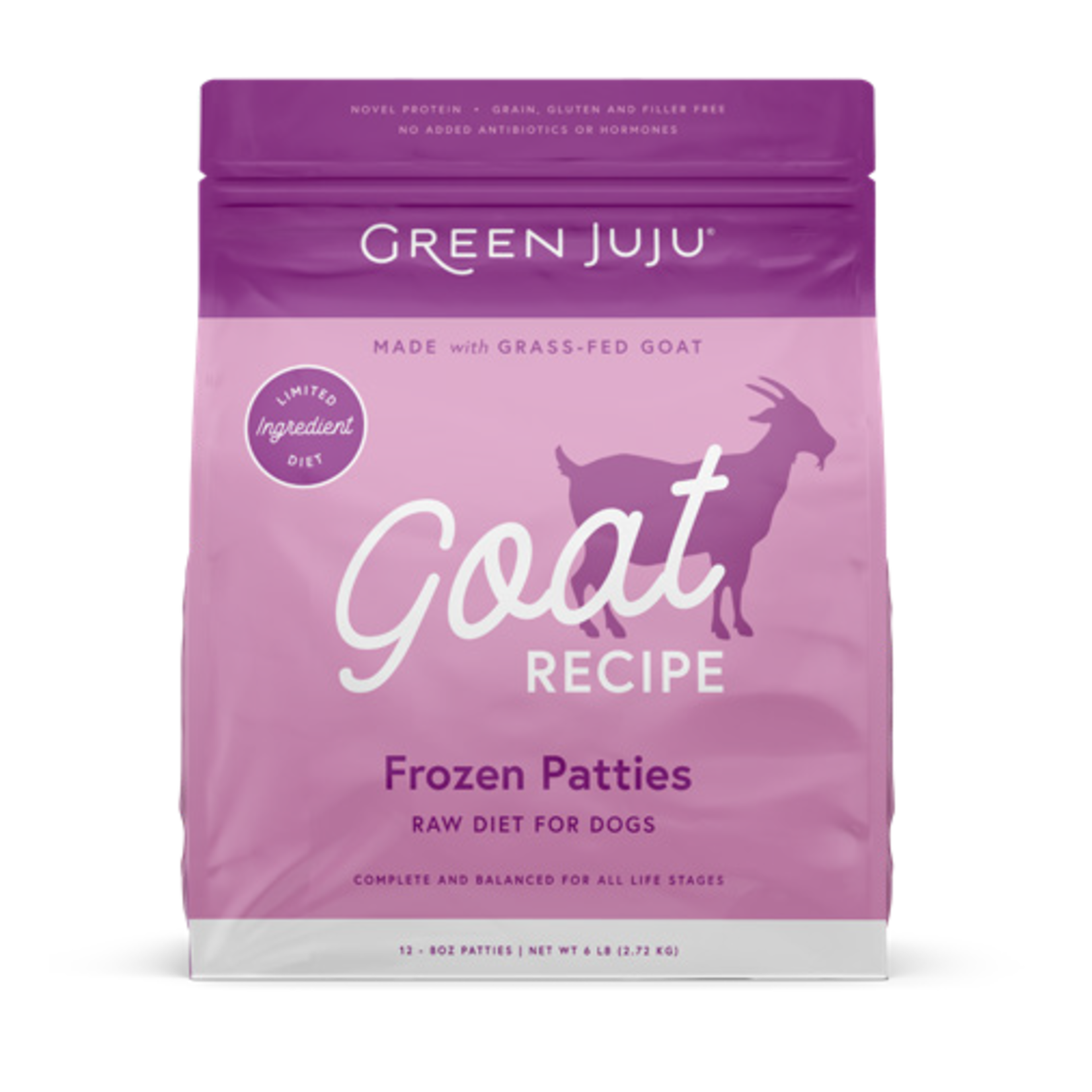 Green Juju Green Juju Frozen Patties - Goat Recipe Raw Diet