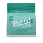 Green Juju Green Juju Frozen Sliders - Rabbit with Duck Liver Recipe Raw Diet