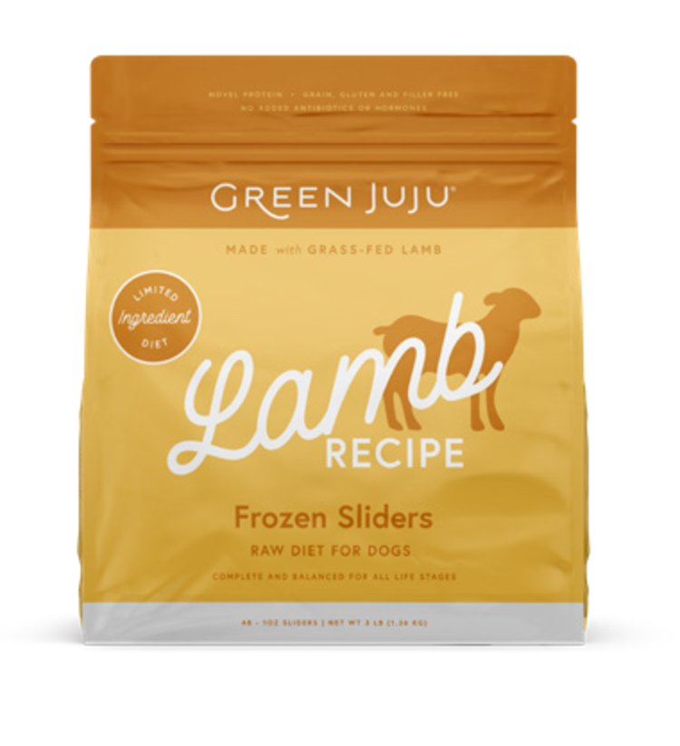 Green Juju Green Juju Frozen Sliders - Lamb Recipe Raw Diet