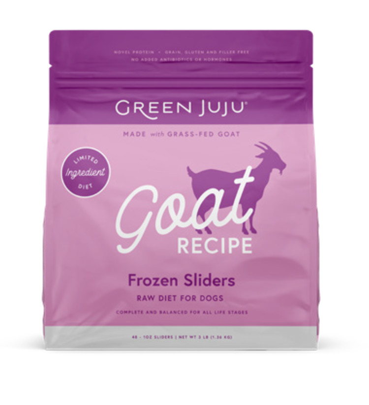 Green Juju Green Juju Frozen Sliders - Goat Recipe Raw Diet